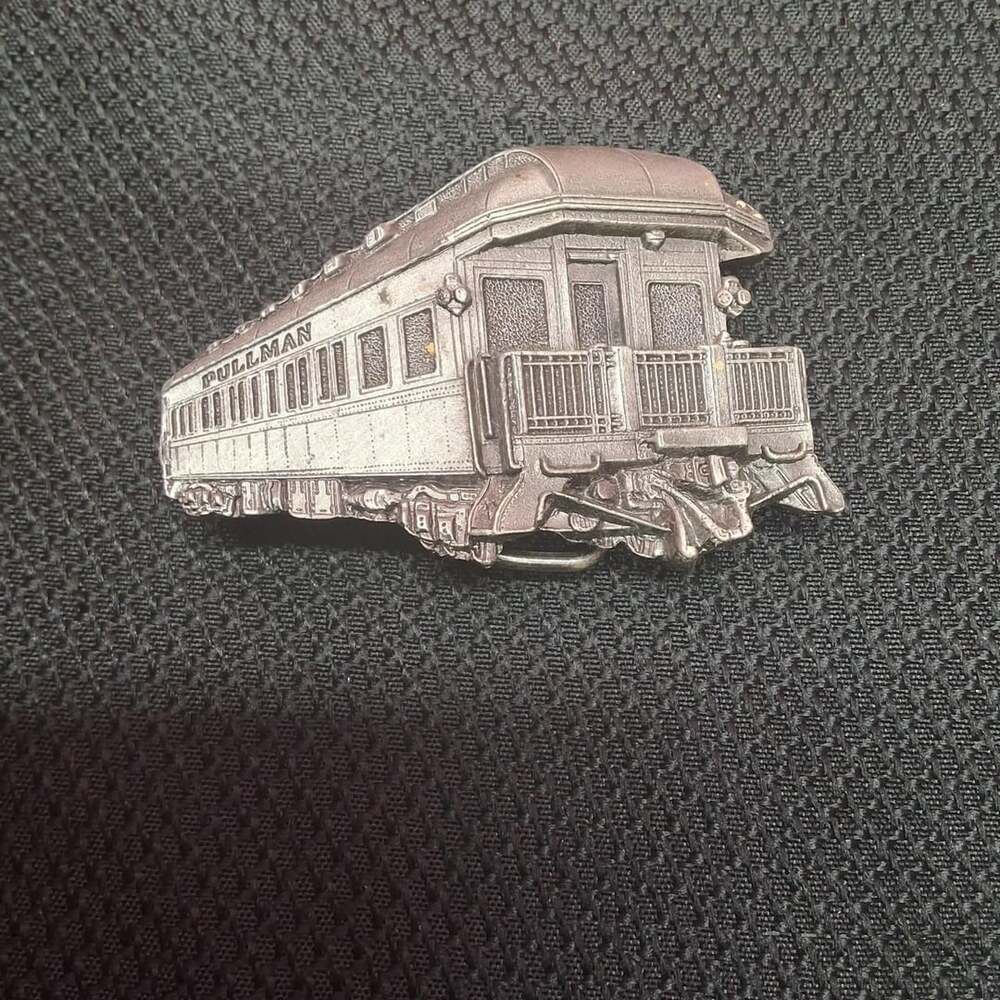 American Belt Chicago Pullman Train Belt Buckle 1980 Serial J276